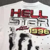 Herren-T-Shirts Hellstar 100 Baumwoll-T-Shirt mit Gehirn-Aufdruck „High Street 1“, locker sitzende kurze Ärmel, geeignet für Männer und Frauen 230731