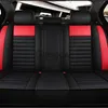 Seggiolini per auto Coprisedili per auto Cuscino per seggiolino auto in pelle PU Non si muove Coprisedili per accessori auto universali NeroRosso antiscivolo per Lada Vesta E1 X30 x0801 x0802