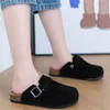 Designer Cork Flat Slippers Fashion Leather Kids Slipper Favourite Beach Sandals Boys Girls Youth Children Casual Shoes Clogs Bag Head Non-Slip Slides