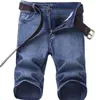 Mäns jeans 2023 Summer Thin Models -Saling Stretch Denim Shorts rakt löst fempunktsbyxor