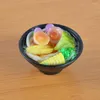 Fleurs décoratives simulées modèle alimentaire enfants artisanat créatif nouilles bol accessoires accessoires artificiel Table ornement