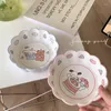 Bowls Korean Kawaii Ceramic Bowl Big Ear Dog Lace Girls Dormitory Fruit Salad Cute Rice Oatmeal Gift