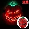 Party Masks Halloween Pumpkin Light Up Mask EL Wire Scary Masks Halloween Costume Cosplay Decoration Carnival Festival Party Gifts Q386