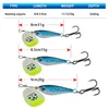 Cebos Señuelos 1pc Spinner de metal giratorio Pesca 11g 15g 20g Lentejuelas Iscas Artificial Crap Bass Pike Triple Hook Tackle 230801