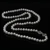 Strands Strings Trendy Real Natural Long Pearl Necklace Women Wedding White Freshwater Round Party Gift 230731