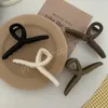 13cm Grote Frosted Matte Cross Hair Claw Crab Hair Clips Brown Series Dames Badklemmen Paardenstaartclip