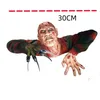 Oggetti decorativi Figurine Casa dei fantasmi Halloween Decorazioni per il giardino Nightmare Krueger Gravewalker Statua Ciondolo Rubys Elm Street Appeso a parete Artigianato 230731