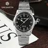 Wristwatches San Martin Luxury Men's Diving Quartz Watches RONDA 715 Fire Pattern Dial Luminous Sapphire Crystal 10Bar Waterproof Watch