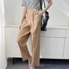 Women's Pants Miyake Pleated Classic Solid Color Tapered For Women High Elastic Waist Slim All-matched Nine-point Trousers 2023