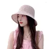 Geniş Memul Şapkalar Kore tarzı Kadınlar Yaz Güneş Şapkası 2023 Bahar Sonbahar Tatlı Kız Nefes Alabilir Havzası Moda Lady Beach Seyahat Kapa