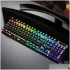 Tastaturen, Gaming-Tastatur, russische En-RGB-Hintergrundbeleuchtung und Maus, kabelgebunden, Gamer für Computer, Epacket2722, Drop-Lieferung, Computer, Netzwerk, Dhkvt