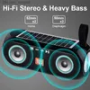 Taşınabilir Hoparlörler Solar Power Bank Hoparlör Taşınabilir Bluetooth Stereo Müzik Kutusu Boombox Hoparlör Açık Suyu Geçirmez Caixa De SOM Z230801