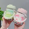 Water Bottles Pearl Chain Glass Waterbottle With Straw Portable Cup Girl Fresh And Lovely Drink