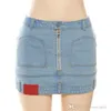 Summer Womens New Dress Fashion Washable Street Spicy Girls Sexy Wrapped Hip Denim Skirt