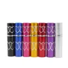 High Quality 5ml Lovely Double Love Heart Pattern Refillable Aluminum Perfume Bottle Empty Spray Atomizer Container C219