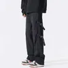 Pantaloni da uomo Techwear Cargo Uomo Nastri Moda Y2k Punk Streetwear Casual Harajuku Pantaloni da jogging Corea degli Stati Uniti Pantaloni di tendenza