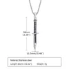 Pendentif Colliers Hommes Rock Punk Dague Étanche En Acier Inoxydable Hip Hop Stiletto Collier Cadeau Bijoux