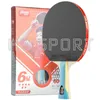 Bord Tennis Raquets H4002 4 -stjärnsracket 5 6 H5002 H6002 Ping Pong Professional Pure Wood Paddel med klibbig gummi 230731