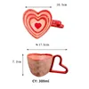 Muggar 2023 Ins Heart Mug Creative Coffee Ceramic Milk Cup Porcelain Cups Wholesale Table Provis Valentine's Gift