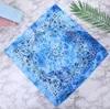 55*55 cm Paisley Bandana Tieb Dye Magic Hip-Hop Head Głowa opaska na głowę opaska na głowę podwójna strona drukowana wielofunkcyjna jedwab na głowę 211QH