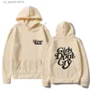 Herrtröjor tröjor flickor inte gråter mänskliga tillverkade hoodies tröjor män kvinnor svart vit brev tryckning avslappnad japansk streetwear män kläder t230731