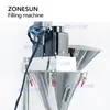Zonesun Semi-Autero Auger Powder Powder Scending Dispensing Application for Cocoa Matcha Powder Filling Machine ZS-FM100S