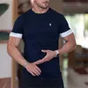 T-shirts pour hommes 2023 Gym T-shirt Hommes T-shirt à manches courtes Casual Slim t-shirt Homme Fitness Bodybuilding shirt Workout Tee Tops Vêtements d'été J230731