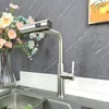 Kitchen Faucets Stainless Steel Rain Waterfall Faucet Vegetable Sink Cold And Mixer Tap Excluding Tube