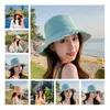 Berets Sommer faltbare Eimerhüte Frauen Quasten Vintage Sun Shading Strand Frauen Hut Festes Ausflugsbecken verhindern