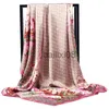 Foulards De Luxe Foulard En Soie Femmes D'été Foulard Satin Tête Carrée Hijab Écharpes Pour Dames Marque Châles 90 * 90 Foulard En Soie Musulman Hijab J230801