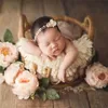 Keepsakes Born Pography Props Retro Rattan Basket Chair Infant Po Recien Baby Girl Boy Posing Bed Bakgrund POGRAFI ACCTIOR 230801