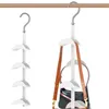 Hängar Purse Hanger Organizer Rotating Handbag med 4 krokar Space Saving Robust Hanging for Closet