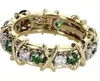 Luxury Fashion Cross Zircon Rings for Women Wedding Engagement Ring Romantic Valentine's Day Anniversary Gift Jewelry Anillos