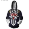 Men's Hoodies Sweatshirts New Men's Autumn Digital Printing 3D Cosplay Hoodie Boys Preppy Style Zelda Popluar Game Casual Fashion Harajuku Zip Top Jacket T230731