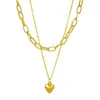 Colliers avec pendentif Cold Peach Heart Chaîne de la clavicule Collier de personnalité féminine