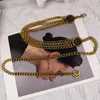 317 Women Chain Metal Letter Belt Versatile Fashion Light Waist Chains Men Desigenrs Belts Dres s s