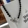 Pendant Necklaces Designer Letter Vivian Chokers Luxury Women Fashion Jewelry Metal Pearl Necklace cjeweler Westwood 6303ess