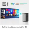 Projetores Inteligentes BYINTEK P21 3D 4K Mini Cinema Inteligente Android WiFi Portátil 1080P Home Theater Video LED DLP Projetor com Bateria 230731