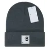 Unisex czapka zimowa czapka elastyczność mężczyzn b Letter Casual Stripe Hip Hop Hat