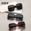 High quality fashionable luxury designer sunglasses New FF Letter Anti UV Large Sunglasses Half Frame Glasses