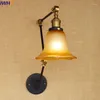 Lámpara de pared IWHD Estilo americano Wandlamp Loft Industrial Vintage Retro Ajustable Aplique de hierro Dormitorio Iluminación Escaleras Arandela