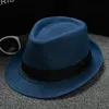 넓은 가슴 모자 버킷 버킷 히리 긴 패션 유니스석 짚 Fedora Sun Hat Panama Trilby Crushable 남자 여성 접이식 여행 벨트 S 캡 230801