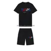 Herr t-shirts 22SS Limited Edition Trapstar T-shirt Kort ärm Shorts Shorts Suit London Street Fashion Comfort Par S-3X DHLWO