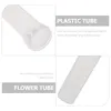 Decorative Flowers 50pcs Floral Water Tubes Large Flower Container Florist Supplies For Milkweed Stem Cuttings Arrangements Clear