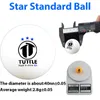 Bolas de Tênis de Mesa TUTTLE 3Star 40 Material Plástico ABS Bola de Ping Pong Profissional para Treinamento de Competição 2050100pcs 230801