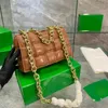 2024 Dikke Keten Schoudertassen Dames Designer Tassen Hoge kwaliteit Handtas Geweven Leer Designer Crossbody Vrouwelijke Luxe Portemonnees