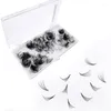 False Eyelashes 500 Premade Fans Pointy Base Lash Handmade Individual Loose Bulk Volume Slim Stem Sharp Eyelash Extension