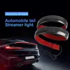 Car Carbon Fiber Rear Spoiler Wing Rear Tail Lights Bar Turn Signal Lights DRL Brake Lamp Strip 12V Car Accessories For BMW Audi307c