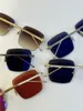 Nuovi occhiali da sole quadrati di design alla moda 0403S montatura senza montatura in oro retrò K stile semplice e popolare occhiali di protezione uv400 per esterni versatili