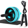 Ab Rollers 2 in 1 Roller Jump Rope No Noise Abdominal Wheel with Mat For Arm Waist Leg Exercise Gym Fitness Equipment 230801